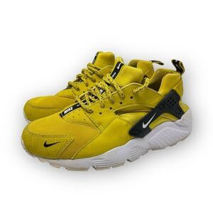Nike Huarache Run SE Bright Citron Yellow White Black Youth Size 5Y 909143-700
